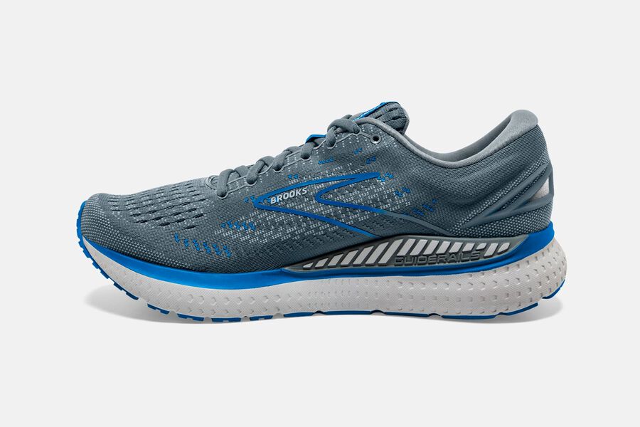 Brooks Israel Glycerin GTS 19 Road Running Shoes Mens - Grey/Blue - CNU-951073